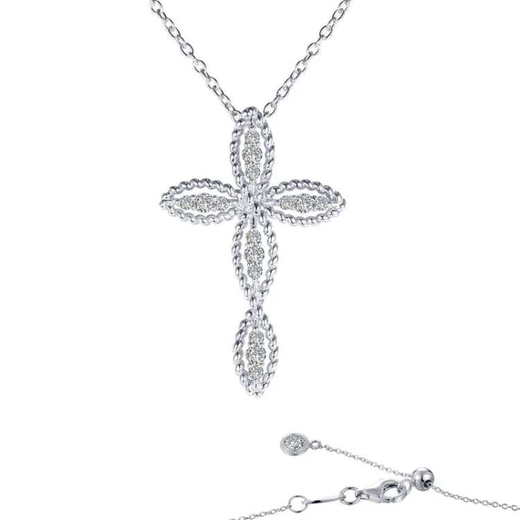 Ladies multi-strand necklace-0.3 CTW Cross Necklace