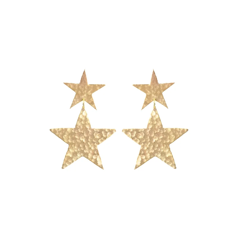 Ladies flower-shaped earrings-Shooting Star Earrings