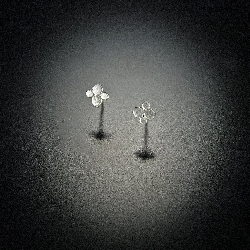 Ladies delicate earrings-Tiny Multi Disk Studs