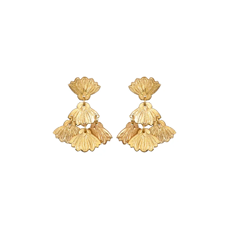 Ladies gold earrings-Mini Mimosa Earrings