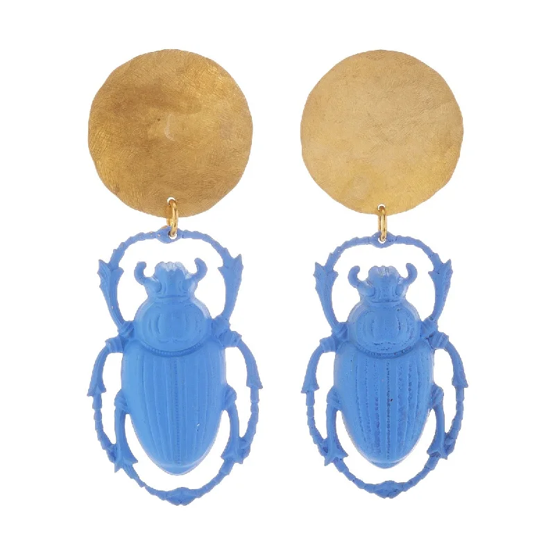 Ladies gold earrings-Khepri Earrings