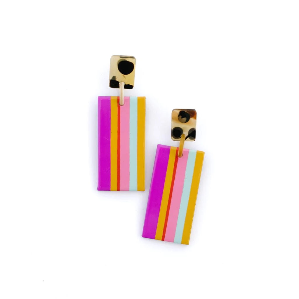 Ladies delicate earrings-Magenta Cabana