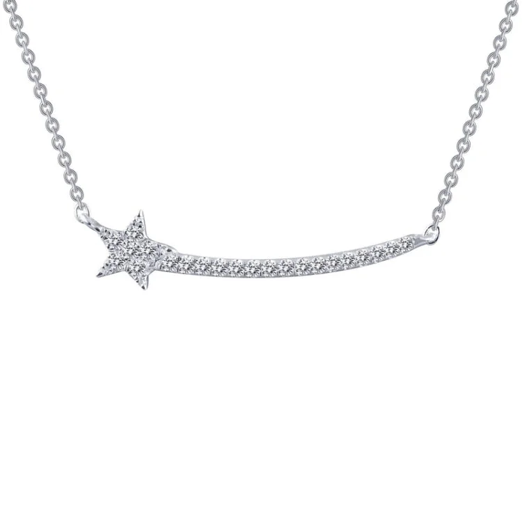 Ladies gold pendant necklace-Shooting Star Necklace