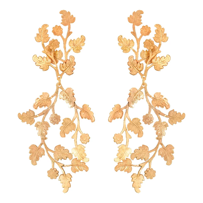 Ladies long earrings-Danae Earrings