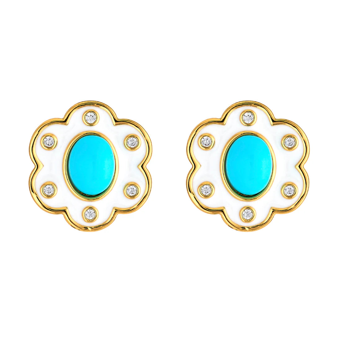 Ladies sparkling stud earrings-Willow Stud