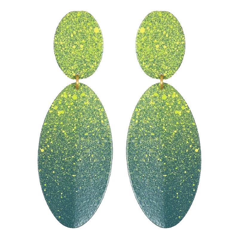 Ladies silver-plated earrings-Verde Sedona Earrings