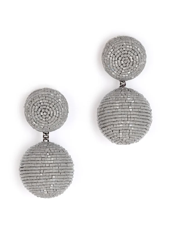 Ladies tropical earrings-Nica Grey