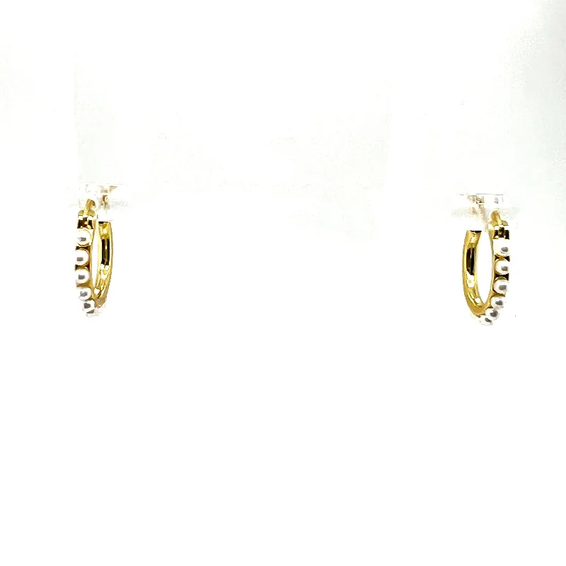 Ladies teardrop earrings-Vera Huggie Hoop Earrings