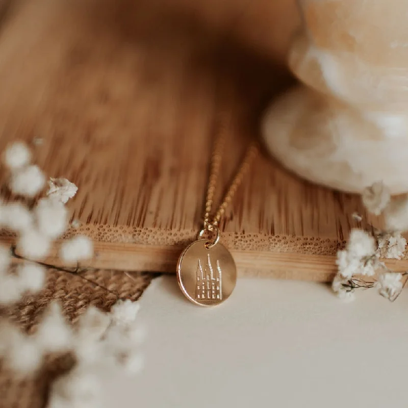 Ladies adjustable necklace-Salt Lake Temple Necklace