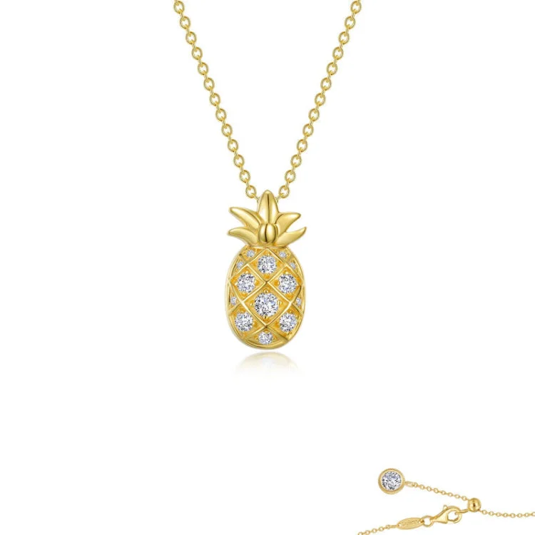 Ladies cross necklace-Pineapple Necklace