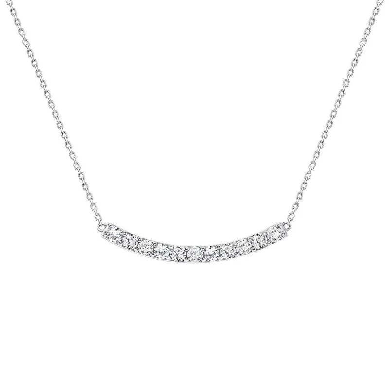 Ladies heart necklace-Uneek Gatsby Collection Bar Necklace