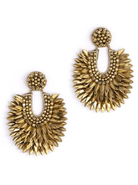 Ladies teardrop earrings-Posha Gold