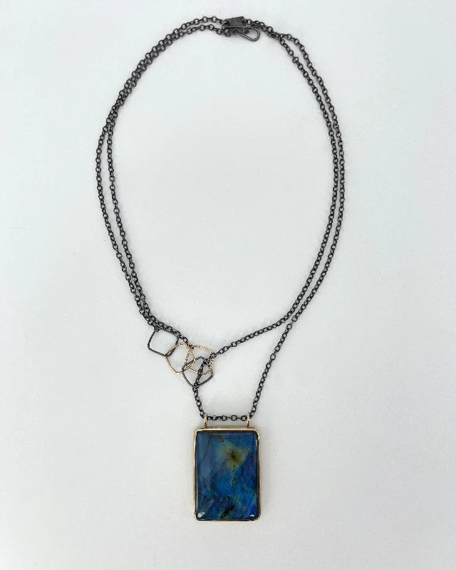 Ladies custom necklace-Jamie Joseph Labradorite Necklace