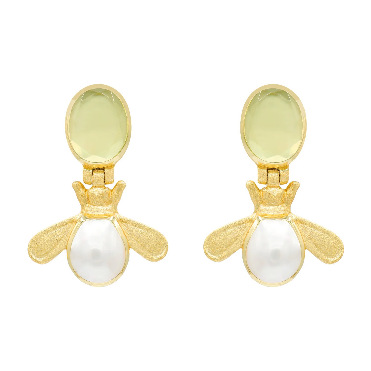 Ladies bold gold earrings-Pearl Bee