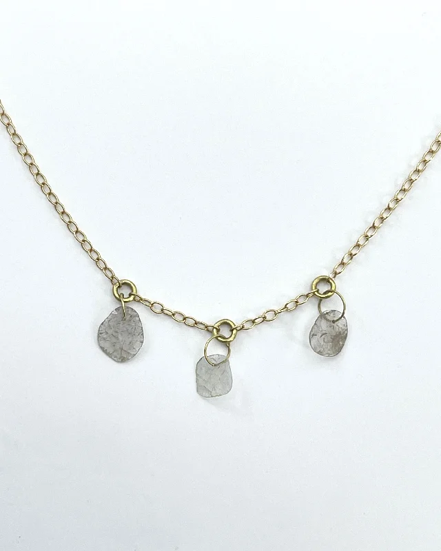 Ladies fashion necklace-Heather Guidero Diamond Slice Necklace