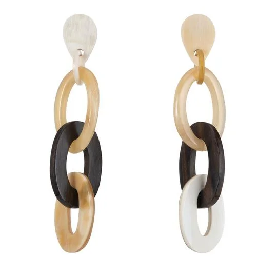 Ladies fashion earrings-Horn Loops