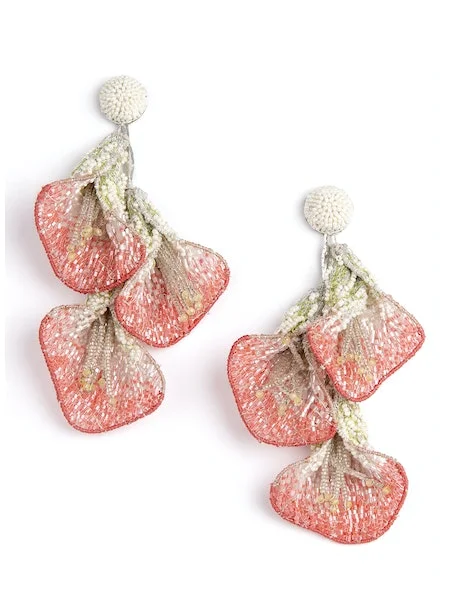 Ladies heart-shaped earrings-Rhoda Earring