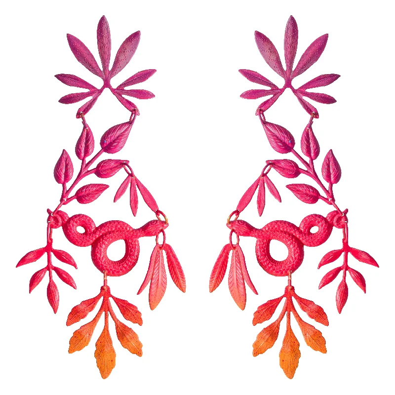 Ladies butterfly earrings-Sunset Grande Riviere Earrings