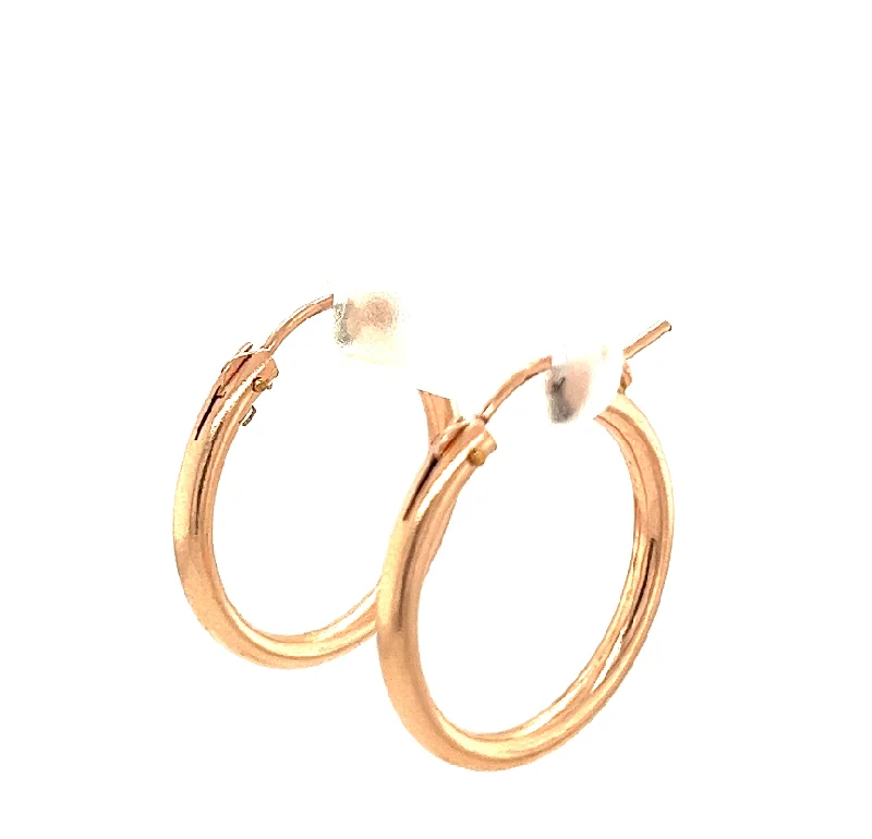 Ladies trendy earrings-22mm Hoop Earrings