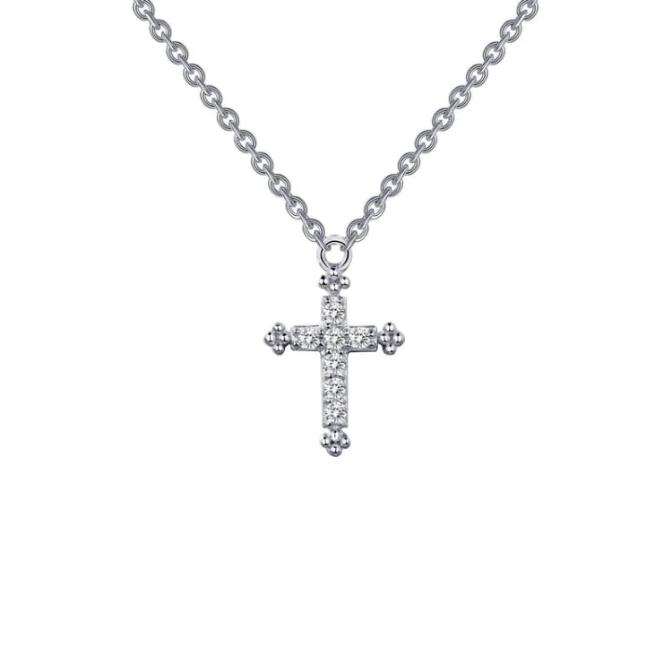 Ladies stylish necklace-0.07 CTW Cross Necklace