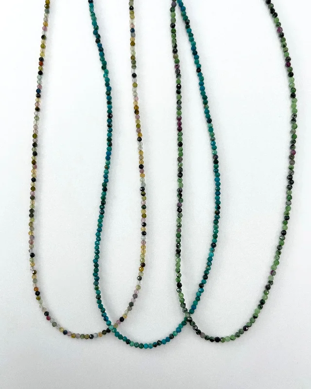 Ladies necklace with charm-Heather Guidero Assorted Stone Strand Necklaces