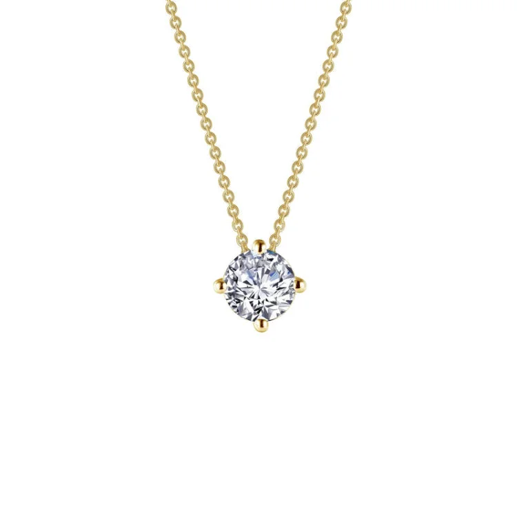 Ladies stylish necklace-1.5 CTW Solitaire Necklace