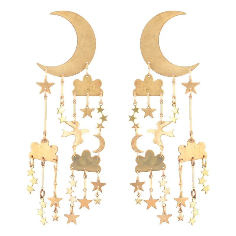 Ladies chandelier earrings-In The Stars Earrings