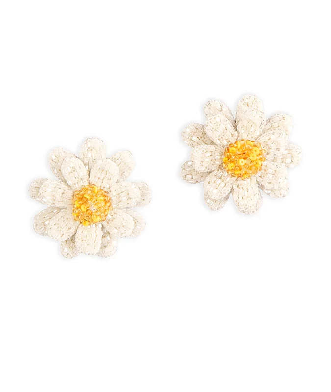 Ladies hoop earrings-Daisies Earrings