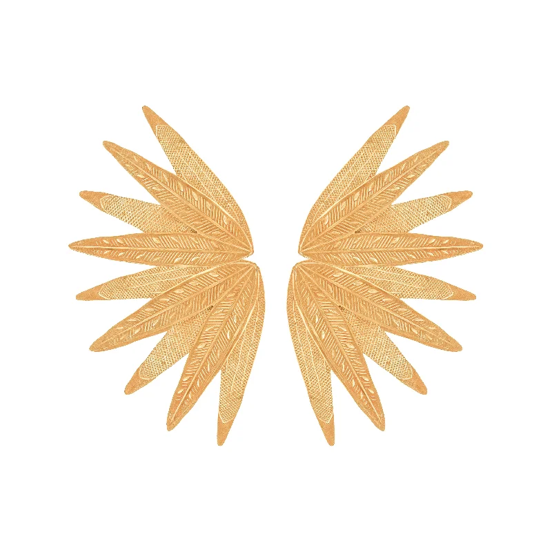 Ladies delicate earrings-Gold Manoa Earrings