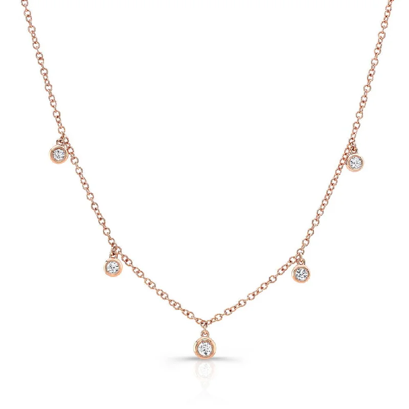 Ladies bridal necklace-Uneek Cascade Collection Yard Chain Necklace