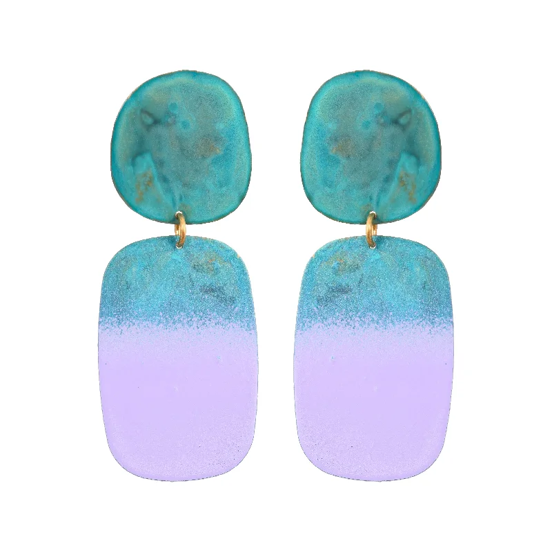 Ladies dainty stud earrings-Lilac Keke Earrings