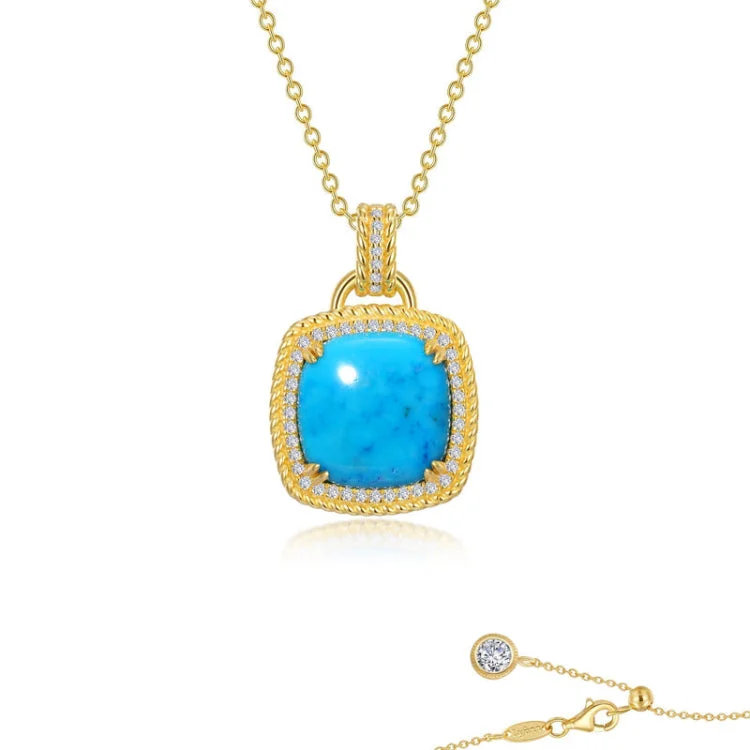 Ladies cute necklace-Blue Halo Necklace