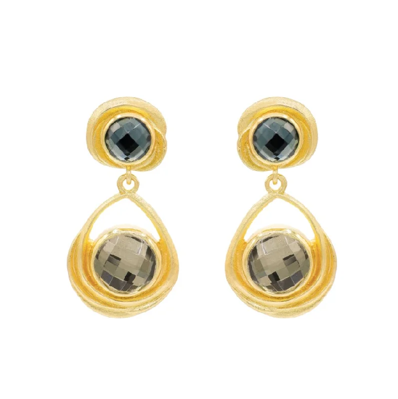 Ladies teardrop diamond earrings-Veria