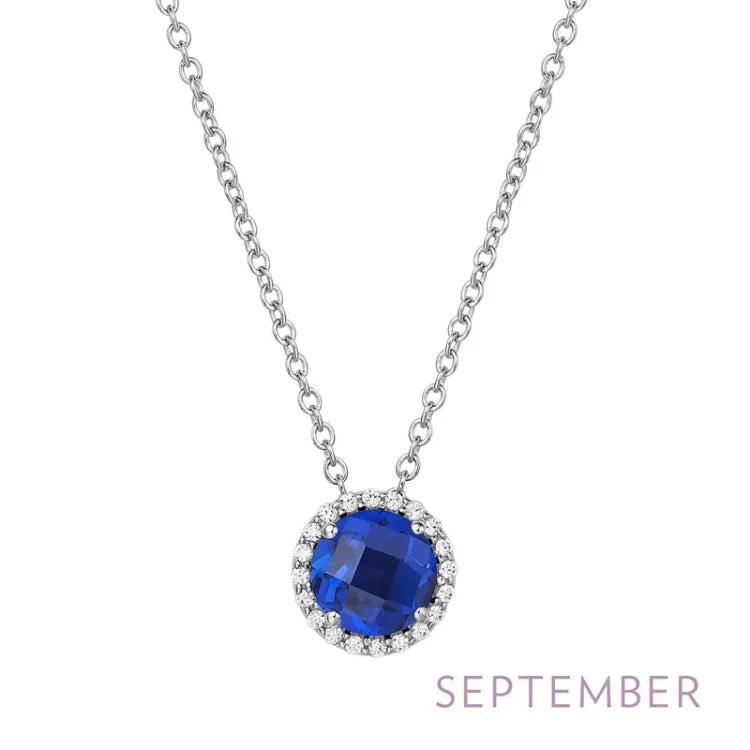 Ladies chunky necklace-September Birthstone Necklace