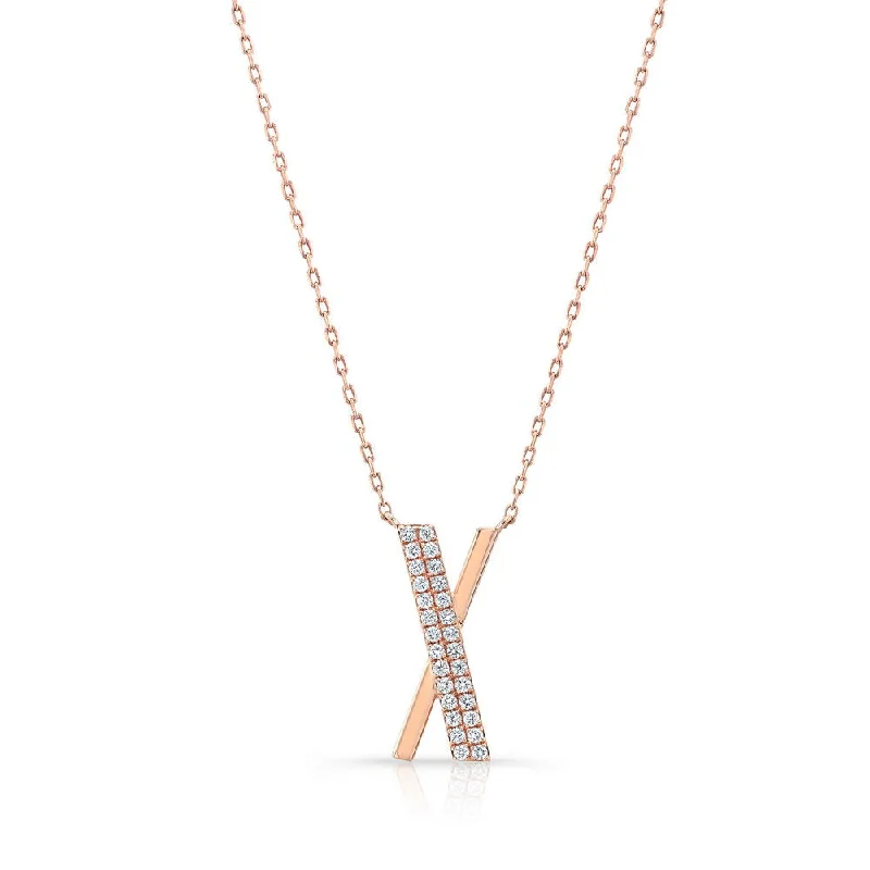 Ladies diamond heart necklace-Uneek Icons Collection Necklace