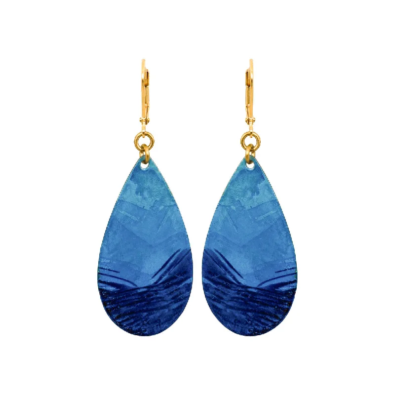 Ladies bold earrings-Little Lazuli Drop Earrings