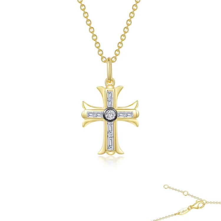 Ladies sleek necklace-0.90 CTW Cross Pendant Necklace