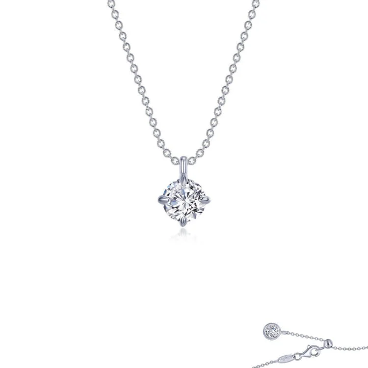 Ladies gemstone necklace-Solitaire Necklace