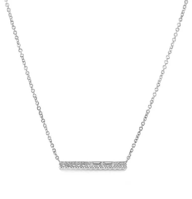 Ladies modern necklace-Uneek Gatsby Collection Bar Necklace