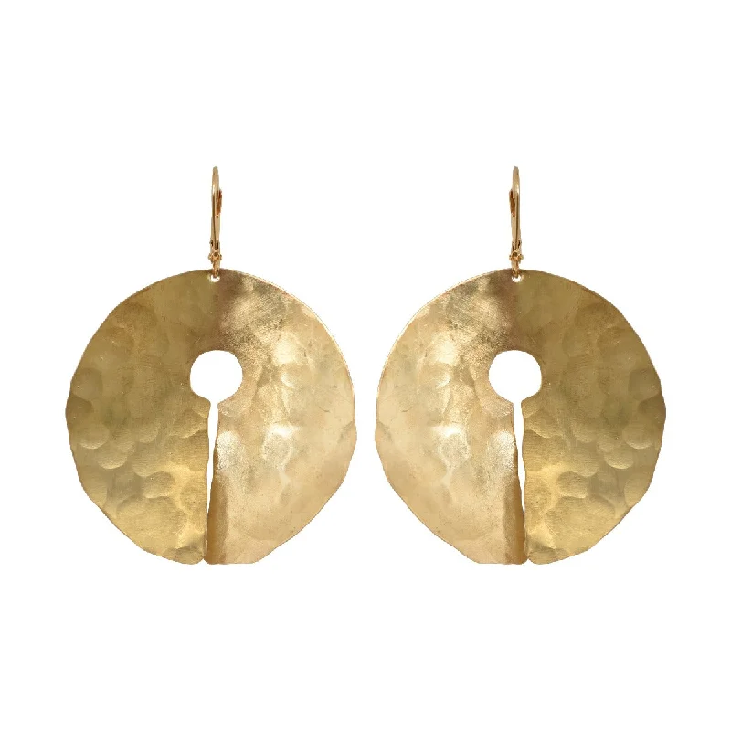 Ladies gold earrings-Teahupo Earrings