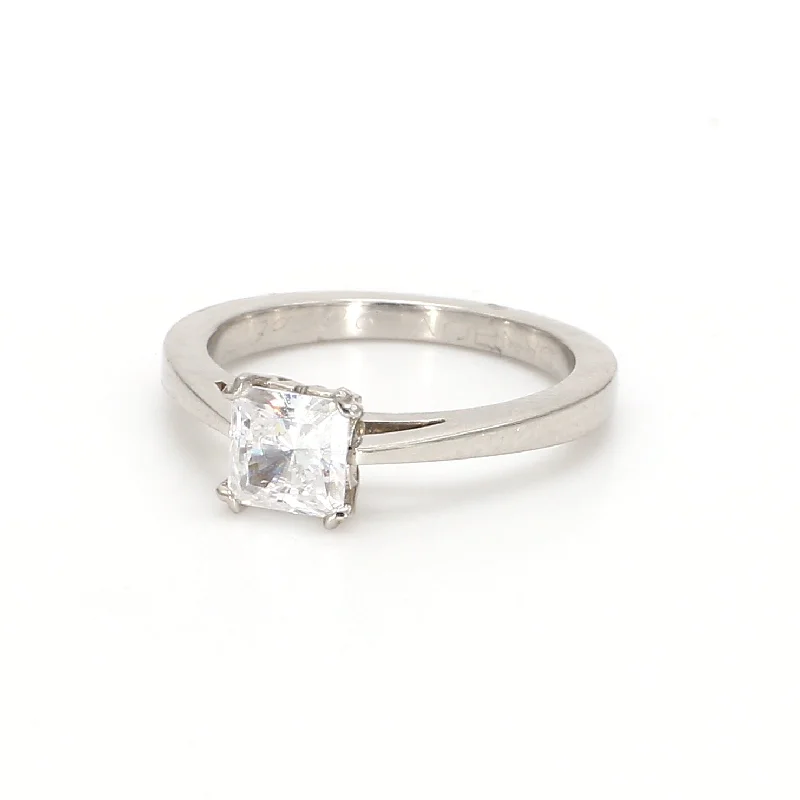 Ladies engagement rings with princess diamonds-Solitaire Engagement Ring