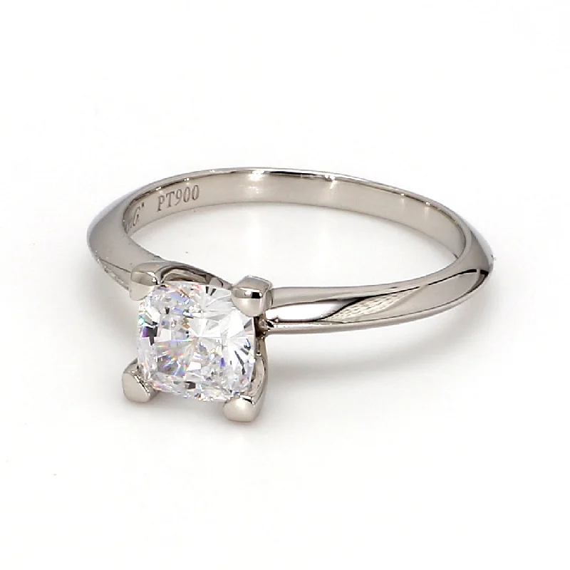 Ladies matching engagement and wedding rings-Solitaire Engagement Ring