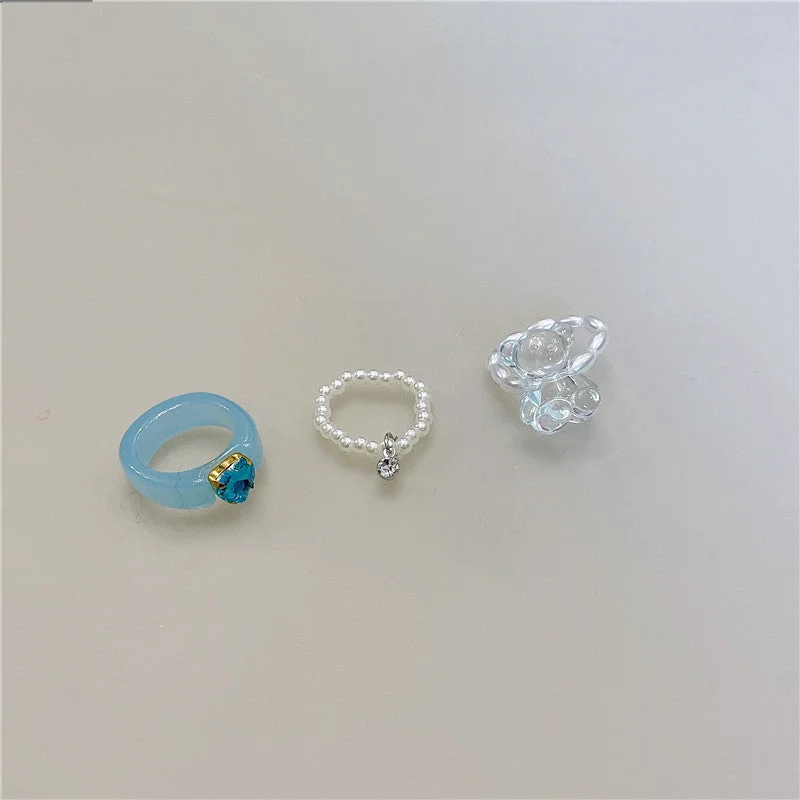 12 Three-Piece Ring Set