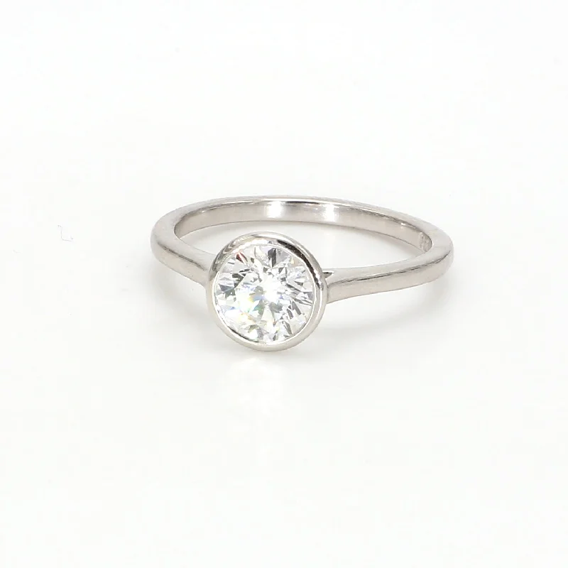 Ladies three-stone engagement rings-Solitaire Engagement Ring