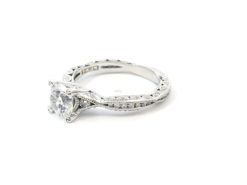 Ladies engagement rings with diamonds-TACORI Classic Crescent Engagement Ring