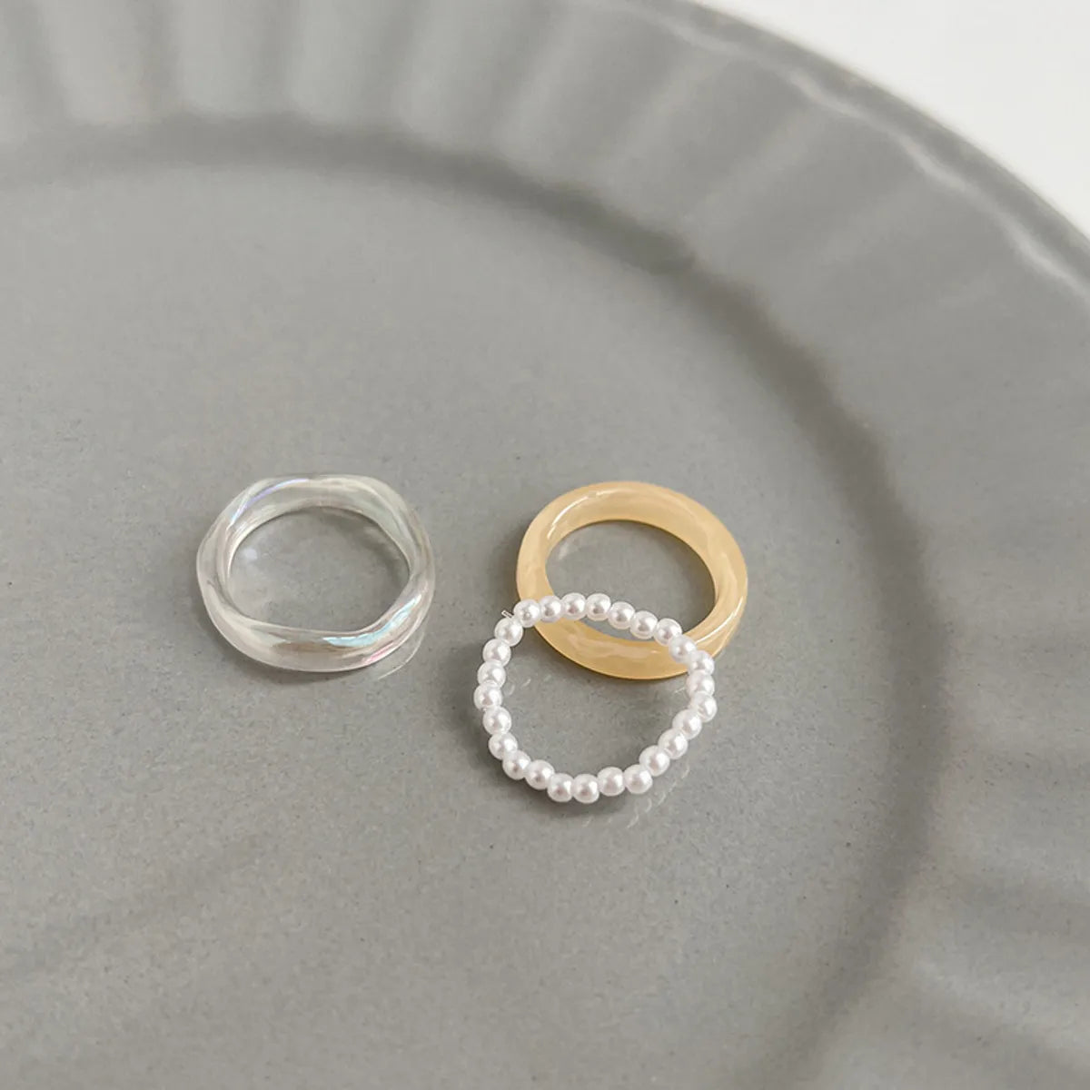 Beige Set Rings