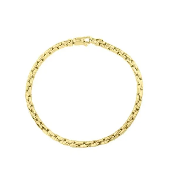 Ladies bangle set-14K Yellow Gold Venetian Chain Link Bracelet