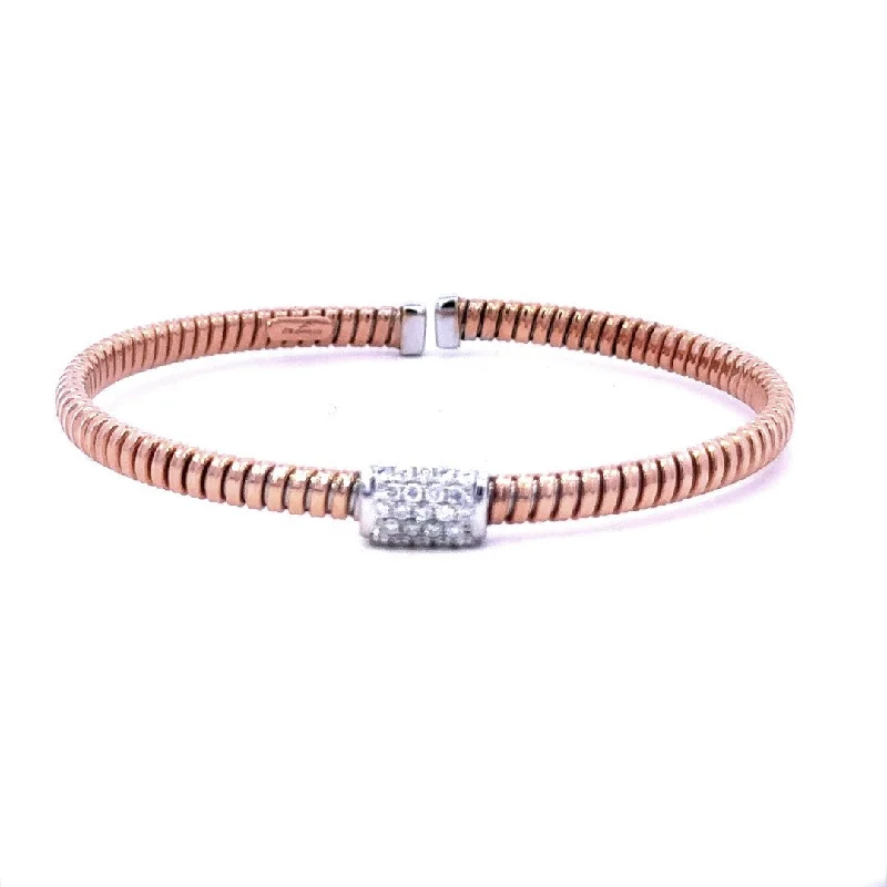 Ladies bangle with crystals-Diamond Bangle Bracelet