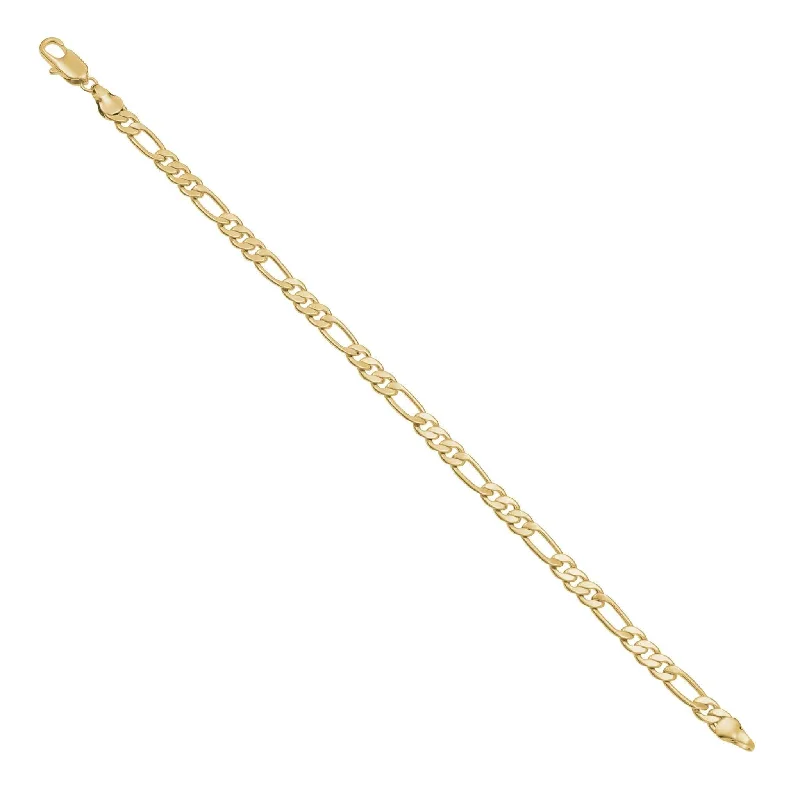 Ladies luxury bracelet-5mm Smooth Figaro Bracelet