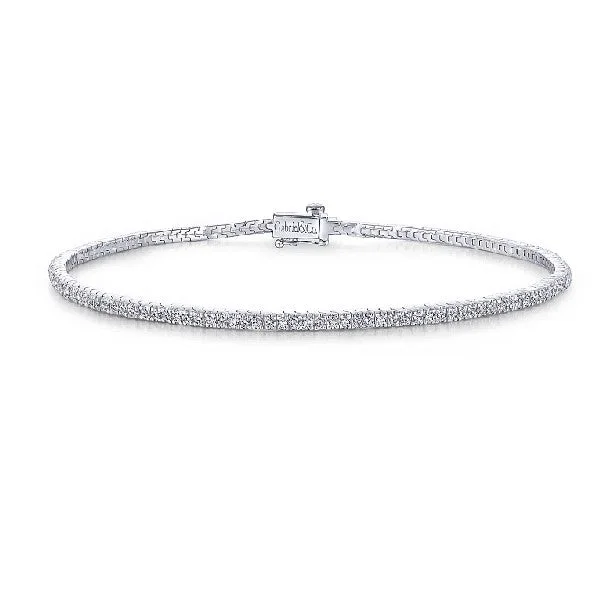 Ladies gold-plated bracelet-Diamond Tennis Bracelet